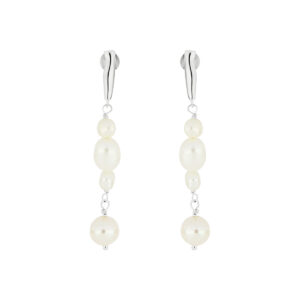 Aretes de Plata con Perlas naturales