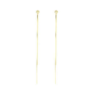 Aretes Largos de plata de Cadena colgante