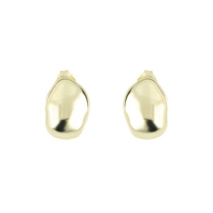 Broqueles de Plata Ovalo Irregular