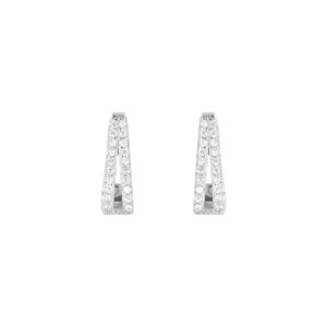 Arracadas de Plata con Zirconia Natural