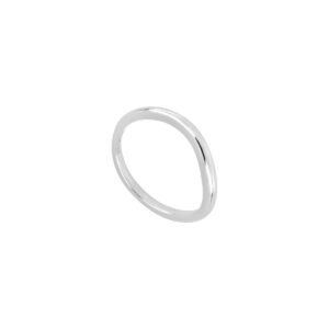 Anillo Irregular de plata con Baño de Rodio
