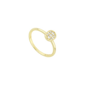 Anillo Oval con Zirconia natural