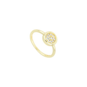 Anillo Circulo con Zirconias naturales