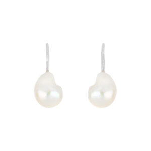 Aretes Gancho de plata con Perla naturales