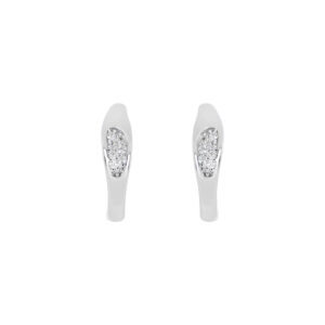 Arracadas de plata con Zirconia natural