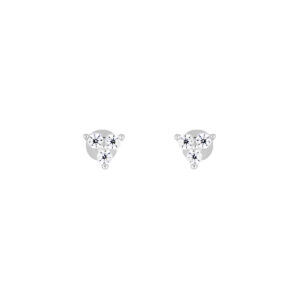 Broqueles de plata con Zirconia