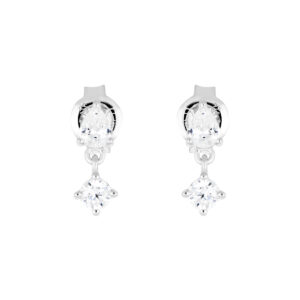 Broqueles de plata con Zirconias