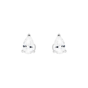 Broqueles de Gota con Zirconia Natural