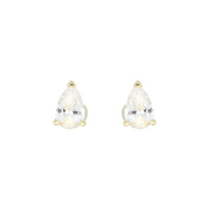 Broqueles de Gota con Zirconia Natural