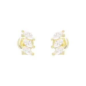 Broqueles con Zirconia Natural