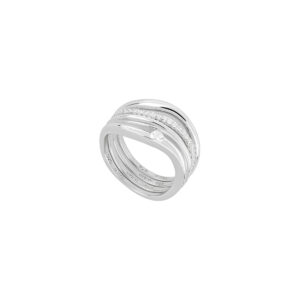 Anillo de plata con Zirconias Naturales