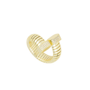 Anillo con zirconias naturales