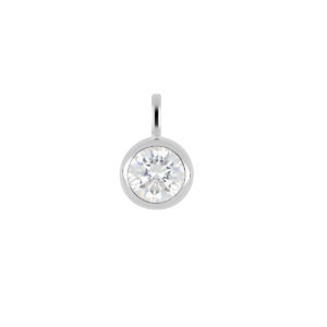 Dije de plata con Zirconia natural