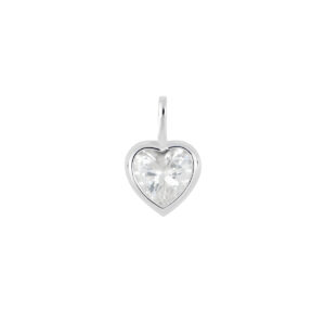 Dije de Corazón de Zirconia natural