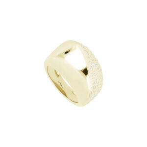 Anillo Grueso con Zirconia natural