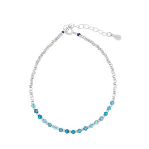 Pulsera de plata con Apatita Natural