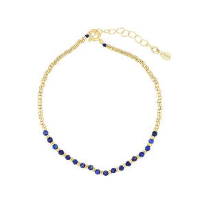 Pulsera de plata con Lapislázuli Natural