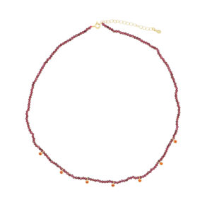 Gargantilla Charms con Granate facetado