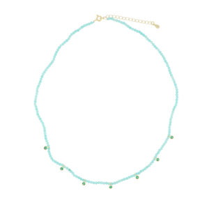 Gargantilla Charms con Amazonita Facetado