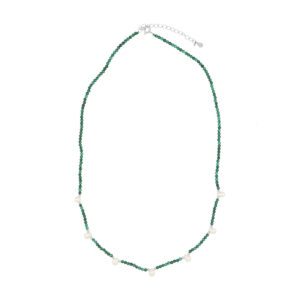 Gargantilla Malaquita con Perla Gota
