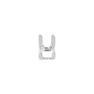Arracada Ear Cuff de plata Baño Rodio