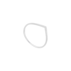 Anillo Tiara de plata con baño de Rodio