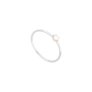 Anillo de plata con Perla Natural