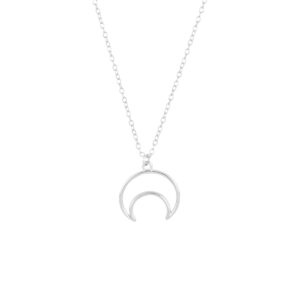 Gargantilla de plata con dije de Luna