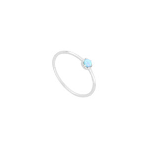 Anillo de plata con Ópalo Natural