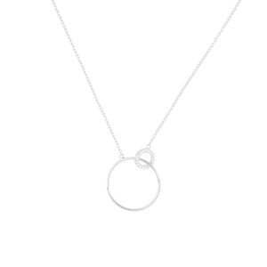 Gargantilla de plata con Zirconia natural