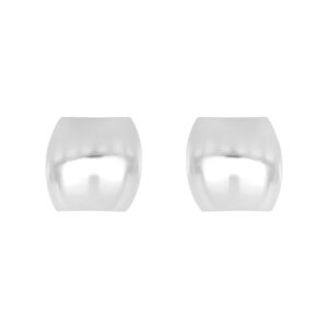 Arete Ear Cuff Gota de plata baño Rodio