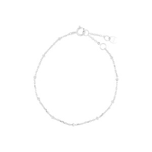 Pulsera de plata baño de Rodio
