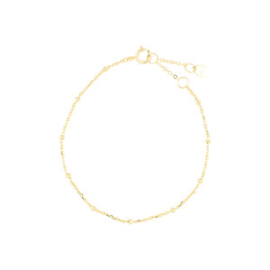 Pulsera de plata baño de Oro 14kts