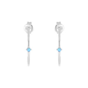Aracadas de plata con Ópalo Azul