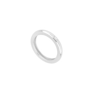 Anillo Grueso de plata con Zirconia natural